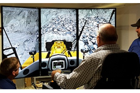 Carmeuse training new operators with CAT simulator 