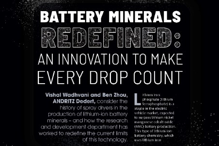Battery Minerals Redefined: An Innovation To Make Every Drop Count