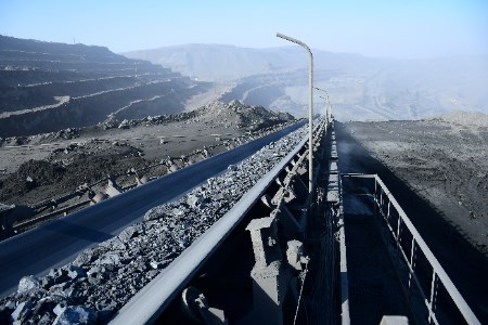 NMMC highlights its widespread use of conveyor lines in transporting mined rock 