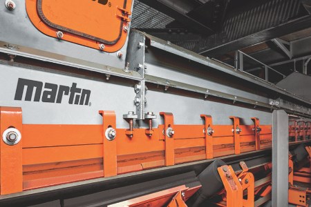 Passive dust control at conveyor transfer points